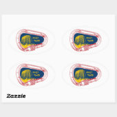 デビルズタワー登山カラビナー 楕円形シール (シート)