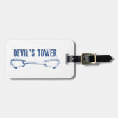 デビルズタワー登山クイックドロー ラゲッジタグ (正面横)