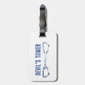 デビルズタワー登山クイックドロー ラゲッジタグ (裏面縦)