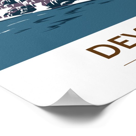 デビルズデン州パークアーカンソーヴィンテージ ポスター (角)