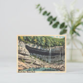 デビルズデン州パークヴィンテージウォーターフォールドポストカード ポストカード (スタンド正面)