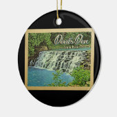 デビルズデン州パークヴィンテージトラベル セラミックオーナメント (左)