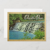 デビルズデン州パークヴィンテージトラベル ポストカード (正面/裏面)