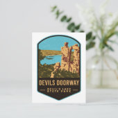 デビルズドードードデビルズレイク州パーク ポストカード (スタンド正面)
