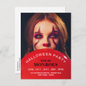 デビルズバルーンハローウィンパーティ招待状 案内ポストカード (正面/裏面)