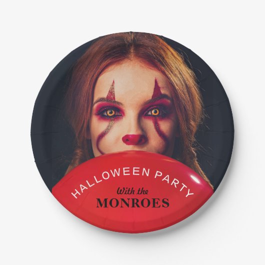 デビルズバルーン、ハローウィンパーティ ペーパープレート (正面)