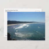 デビルズパンクボウル州パーク，オレゴン州コースト ポストカード (正面/裏面)