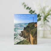 デビルズパンクボウル州パーク,ニューポート,オレゴン州ポスト ポストカード (スタンド正面)