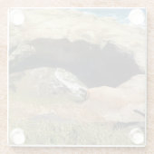 デビルズパンクボウル,オレゴン州沿岸 ガラスコースター (裏面)