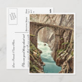 デビルズブリッジ、アンデルマット、スイスヴィンテージポー ポストカード (正面/裏面)