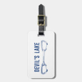 デビルズレイクロック登山クイックドロー ラゲッジタグ (正面縦)