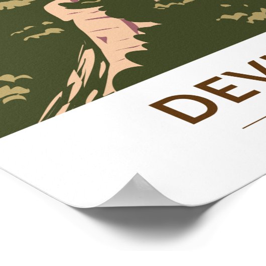 デビルズレイク州パークウィスコンシンデビルズドウードー ポスター (角)