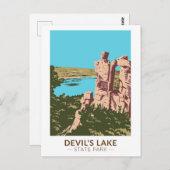 デビルズレイク州パークウィスコンシンデビルズドウードー ポストカード (正面/裏面)