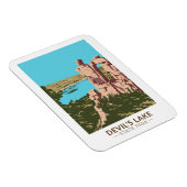 デビルズレイク州パークウィスコンシンデビルズドウードー マグネット (右側)