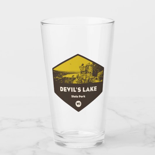 デビルズレイク州パークウィスコンシン タンブラーグラス (正面)