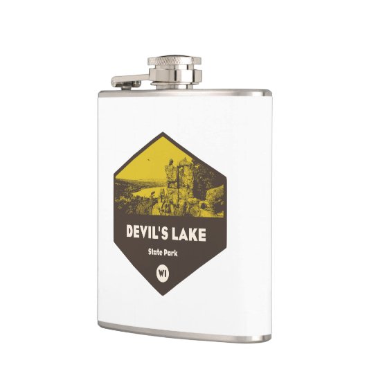 デビルズレイク州パークウィスコンシン フラスク (左)