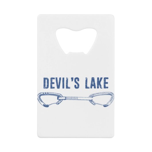 デビルズレイク登山クイックドロー クレジットカード栓抜き (正面)