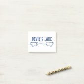 デビルズレイク登山クイックドロー ポストイット (デスク上)