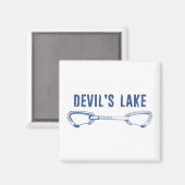 デビルズレイク登山クイックドロー マグネット (正面/裏面)