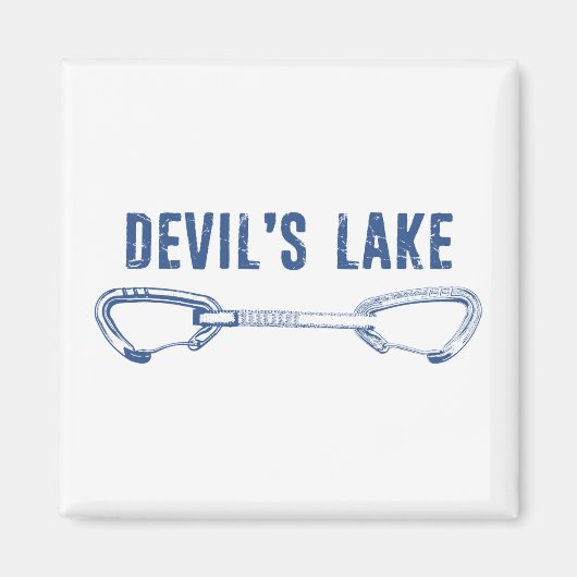 デビルズレイク登山クイックドロー マグネット (正面)