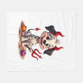 デビルダルマチアいたずら フリースブランケット (正面(横))