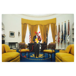 デビルトランプ盗用文書金属ウォールアート メタルプリント