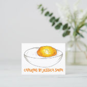 デビルドエッグシェフフードケータリングカテラー調理師 名刺 (スタンド正面)