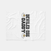 デビルドエッグダディおもしろい – 感謝祭デビルドエッグ フリースブランケット (正面(横))