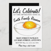 デビルドエッグ年間BBQピクニックファミリー懇親会パーティー 招待状 (正面/裏面)