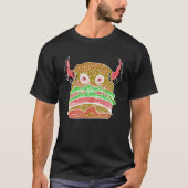 デビルバーガー クレイジーアイズ ハンバーガー チーズバーガー デリ Tシャツ (正面)