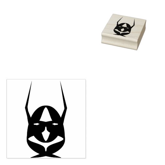デビルマスクシルエットアートスタンプ ラバースタンプ (押印)