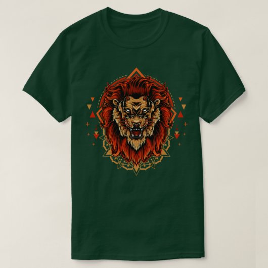 デビルライオン怒顔 Tシャツ (デザイン正面)