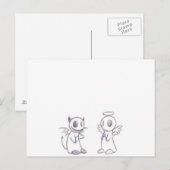 デビル&エンジェル ポストカード (正面/裏面)