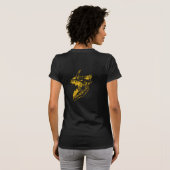 デビル・ドッグ・スカル 黒Tシャツ Tシャツ (裏面フル)
