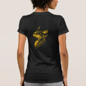 デビル・ドッグ・スカル 黒Tシャツ Tシャツ (裏面)