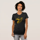 デビル・ドッグ・スカル 黒Tシャツ Tシャツ (正面フル)