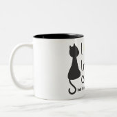 デビーの猫好きのマグ ツートーンマグカップ (左)