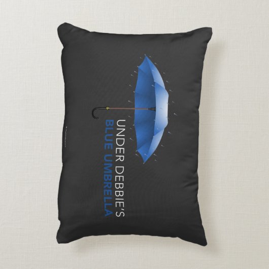 デビーの青い傘の下 アクセントクッション (裏面(縦))