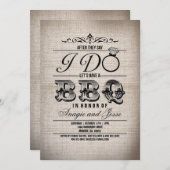 デビー行きの車 招待状 (正面/裏面)