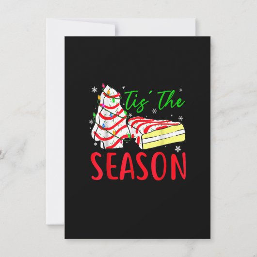 デビー ベッキー ジェン リトル・ティス' クリスマス ツリー ケーキ 招待状 (正面)