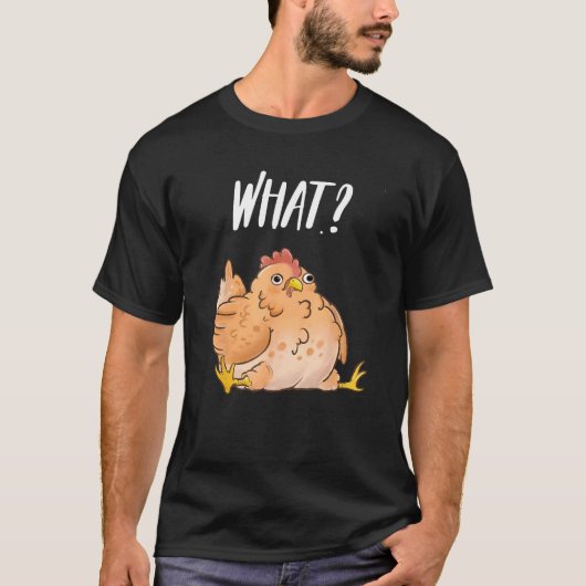 デピーなニワトリのダジャレ Tシャツ (正面)