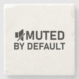 デフォルトのミニマルTシャツオーディオV1でミュート ストーンコースター