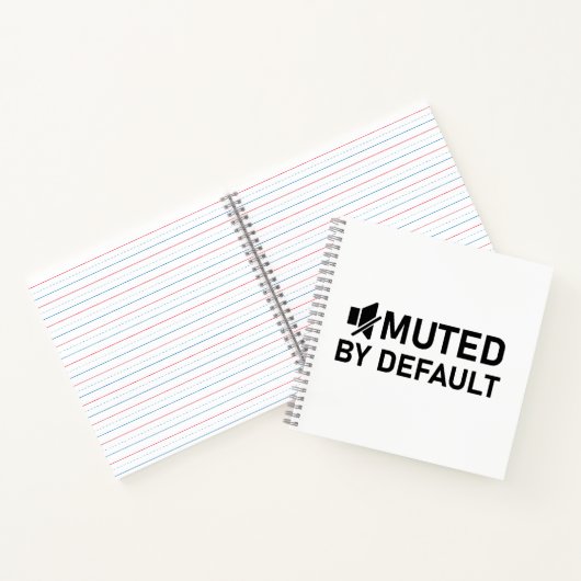 デフォルトのミニマルTシャツオーディオV1でミュート ノートブック (内部)