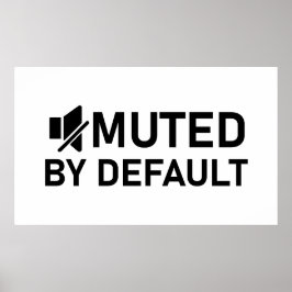 デフォルトのミニマルTシャツオーディオV1でミュート ポスター