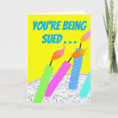 デフレおもしろい誕生日訴訟 カード (正面)