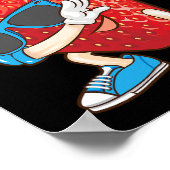 デブカッコいいビストロベリーラブダンおもしろいサツマイマー ポスター (角)