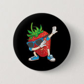 デブカッコいいビストロベリーラブダンおもしろいサツマイマー 缶バッジ (正面)