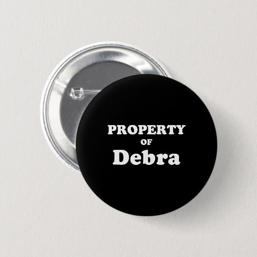 デブラの新郎のための面白い独身ギフト 缶バッジ (正面&裏面)