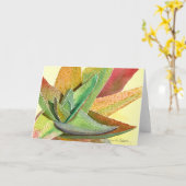 デブラリー・ボールドウィンのガステリアのグリーティングカード カード (黄色い花)