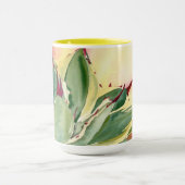 デブラリーBaldwin著リュウゼツランの水彩画のマグ マグカップ (中央)